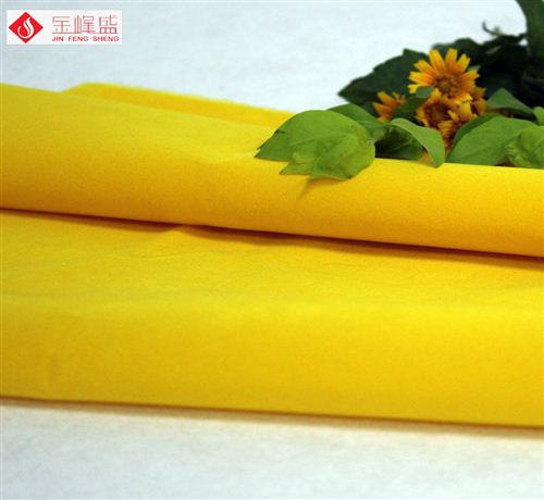 黄色绸布短毛植绒布（B-40#）