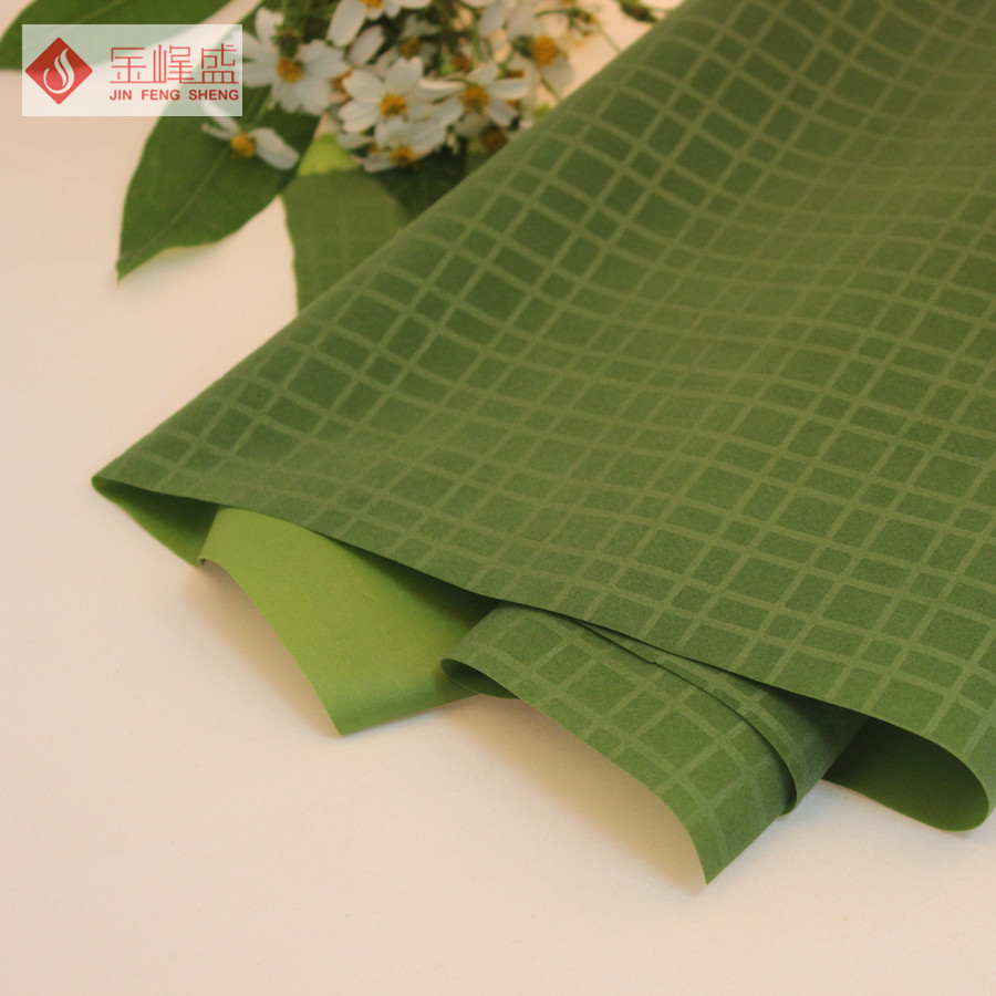 绿色绸布植绒布