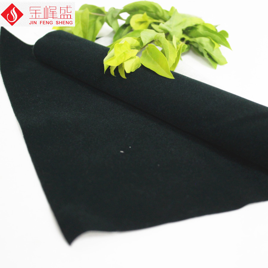 包装袋植绒布 棉布底墨绿色短毛植绒布（C04.D1.1594)
