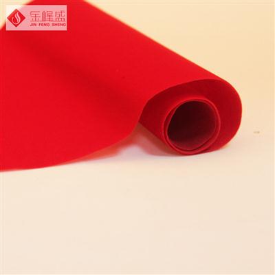 红色无纺短毛植绒布（A0-D01538）