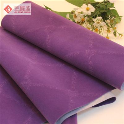紫色壓花植絨布（K01.C3.0075)