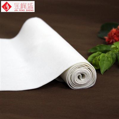 環保白色棉布底長毛植絨布（G01.C1.0011)