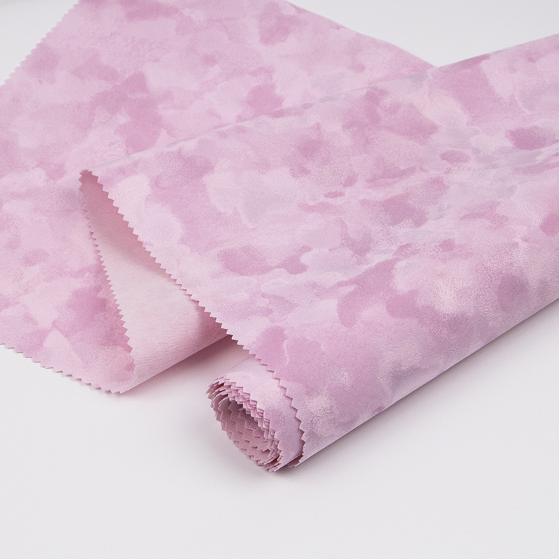 粉紅色水刺底植絨布適用于珠寶盒，包裝盒，戒指盒包裝絨布